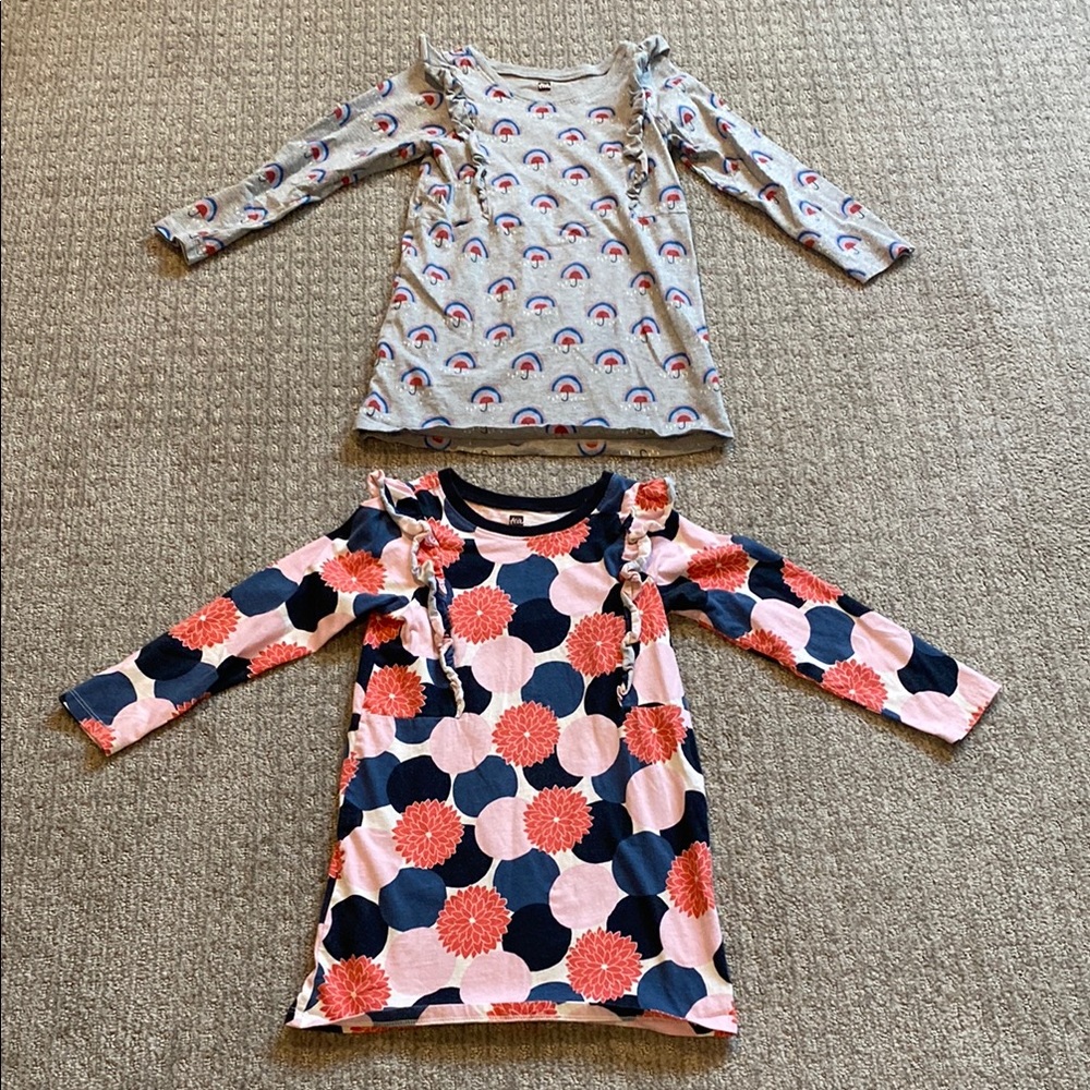 Set of Two Long Sleeve Tea Dresses